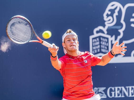 10 09 2020, Sportpark, Kitzbuehel, AUT, ATP Tour, Generali Open Kitzbuehel, in the picture Diego Schwartzman ARG Diego Schwartzman of Argentina during the Generali Open Tennis Tournament of the ATP Tour at the Sportpark in Kitzbuehel, Austria on 2020 09 10 Kitzbuehel  EP_ade