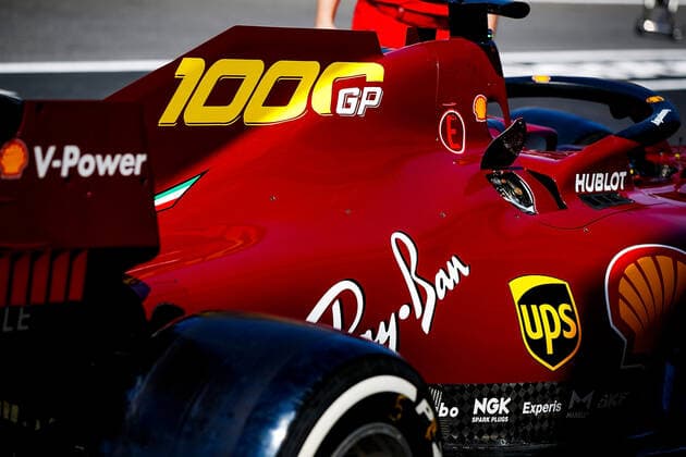 Formula 1 Pirelli Gran Premio Della Toscana Ferrari 1000 2020 10 09 2020, Autodromo Internazionale del Mugello, Mugello, Formula 1 Pirelli Gran Premio Della Toscana Ferrari 1000 2020, in the picture The Ferrari of Sebastian Vettel GER 5, Scuderia Ferrari in new design, especially for the 1000 race of Ferrari nordphotoxBratic nph00250