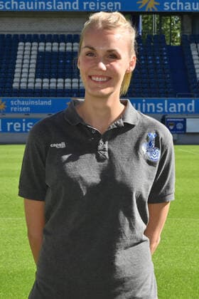 Team manager Katharina Günther MSV Duisburg 3 Liga, portrait date 2020 2021 Duisburg Schauinsland Arena Nordrhein Westfalen Germany Team2