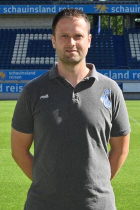 Physiotherapist Oliver Grabowski MSV Duisburg 3 Liga, portrait date 2020 2021 Duisburg Schauinsland Arena Nordrhein Westfalen Germany Team2