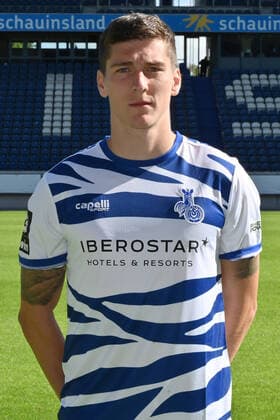 Dominic Volkmer MSV Duisburg 3 Liga, portrait date 2020 2021 Duisburg Schauinsland Arena Nordrhein Westfalen Germany Team2