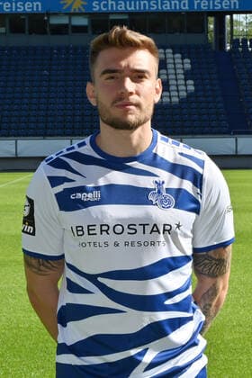 Joshua Bitter MSV Duisburg 3 Liga, portrait date 2020 2021 Duisburg Schauinsland Arena Nordrhein Westfalen Germany Team2