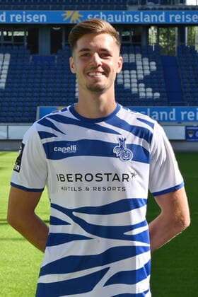 Tobias Fleckstein MSV Duisburg 3 Liga, portrait date 2020 2021 Duisburg Schauinsland Arena Nordrhein Westfalen Germany Team2
