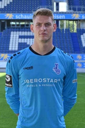 Goalkeeper Jonas Brendieck MSV Duisburg 3 Liga, portrait date 2020 2021 Duisburg Schauinsland Arena North Rhine-Westphalia Germany Team2