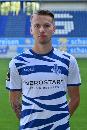 Niko Bretschneider MSV Duisburg 3 Liga, portrait date 2020 2021 Duisburg Schauinsland Arena Nordrhein Westfalen Germany Team2