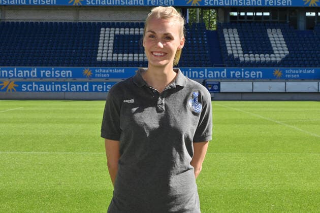 Team manager Katharina Günther MSV Duisburg 3 Liga, portrait date 2020 2021 Duisburg Schauinsland Arena Nordrhein Westfalen Germany Team2
