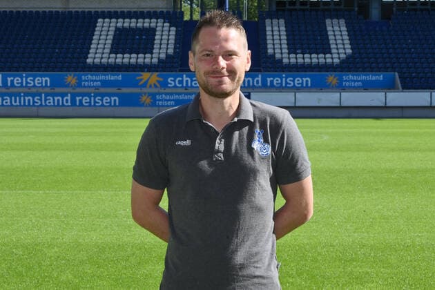 Physiotherapist Arthur Jarzombek MSV Duisburg 3 Liga, portrait date 2020 2021 Duisburg Schauinsland Arena North Rhine-Westphalia Germany Team2