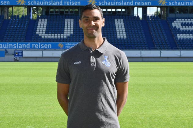 Co-Coach Marvin Compper MSV Duisburg 3 Liga, portrait date 2020 2021 Duisburg Schauinsland Arena Nordrhein Westfalen Germany Team2