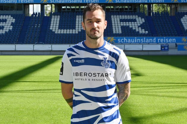 Dominik Schmidt MSV Duisburg 3 Liga, portrait date 2020 2021 Duisburg Schauinsland Arena Nordrhein Westfalen Germany Team2