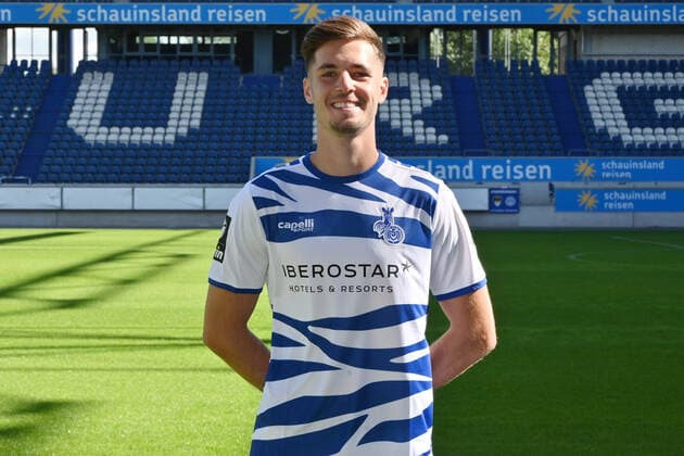 Tobias Fleckstein MSV Duisburg 3 Liga, portrait date 2020 2021 Duisburg Schauinsland Arena Nordrhein Westfalen Germany Team2