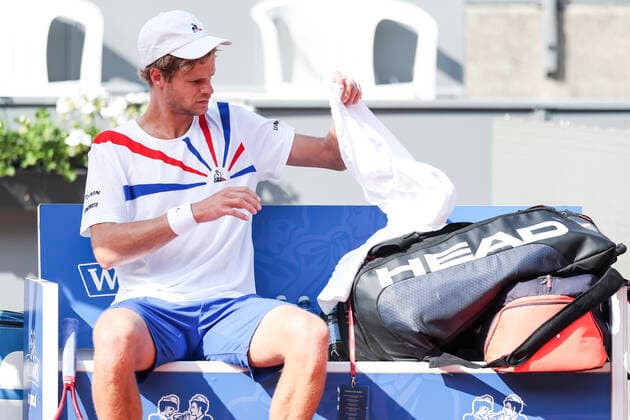 TENNIS - ATP, Tennis Herren Generali Open 2020 KITZBUEHEL,AUSTRIA,11.SEP.20 -TENNIS - ATP World Tour, Generali Open 2020. Image shows Yannick Hanfmann (GER). GEPAxpictures xPatrickxSteiner