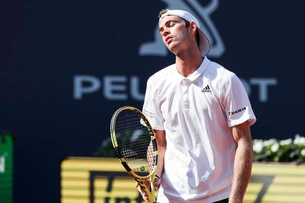 TENNIS - ATP, Tennis Herren Generali Open 2020 KITZBUEHEL,AUSTRIA,11.SEP.20 -TENNIS - ATP World Tour, Generali Open 2020. Image shows the disappointment of Maximilian Marterer (GER). GEPAxpictures xPatrickxSteiner