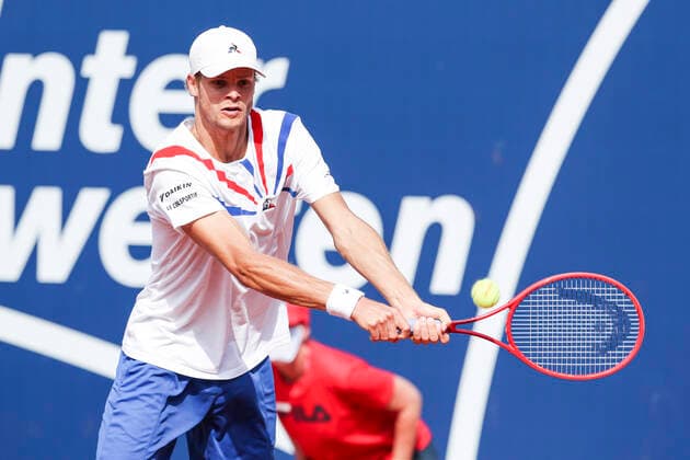 TENNIS - ATP, Tennis Herren Generali Open 2020 KITZBUEHEL,AUSTRIA,11.SEP.20 -TENNIS - ATP World Tour, Generali Open 2020. Image shows Yannick Hanfmann (GER). GEPAxpictures xPatrickxSteiner