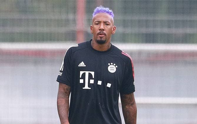 Jerome Boateng has new hair color, hairstyle, blue, purple and trains individually football 1 Bundesliga FC Bayern Munich, training at Saebenerstrasse, 11 09 2020 FOTO Mladen Lackovic