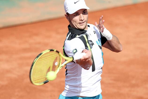 TENNIS - ATP, Tennis Herren Generali Open 2020 KITZBUEHEL,AUSTRIA,11.SEP.20 -TENNIS - ATP World Tour, Generali Open 2020. Image shows Miomir Kecmanovic (SRB). GEPAxpictures xPatrickxSteiner