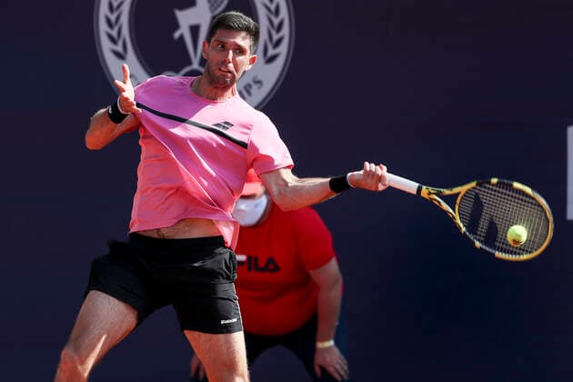 TENNIS - ATP, Tennis Herren Generali Open 2020 KITZBUEHEL,AUSTRIA,11.SEP.20 -TENNIS - ATP World Tour, Generali Open 2020. Image shows Federico Delbonis (ARG). GEPAxpictures xPatrickxSteiner