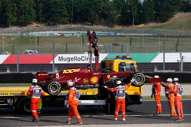 Motorsports FIA Formula One World Championship 2020, Grand Prix of Tuscany, Car of 5 Sebastian Vettel GER, Scuderia Ferrari Mission Winnow , Scarperia Italy