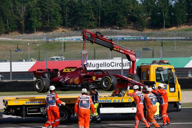 Motorsports FIA Formula One World Championship 2020, Grand Prix of Tuscany, Car of 5 Sebastian Vettel GER, Scuderia Ferrari Mission Winnow , Scarperia Italy