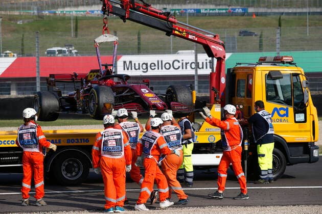 Motorsports FIA Formula One World Championship 2020, Grand Prix of Tuscany, Car of 5 Sebastian Vettel GER, Scuderia Ferrari Mission Winnow , Scarperia Italy
