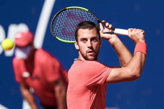 TENNIS - ATP, Tennis Herren Generali Open 2020 KITZBUEHEL,AUSTRIA,12.SEP.20 -TENNIS - ATP World Tour, Generali Open 2020. Image shows Laslo Djere (SRB). GEPAxpictures xPatrickxSteiner