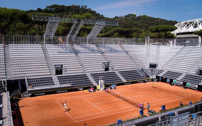 September 12, 2020, Rome, ITALY: Ambiance in action during the first qualifications round at the 2020 Internazionali BNL d Italia WTA, Tennis Damen Premier 5 tennis tournament Rome ITALY - ZUMAa181 20200912_zaa_a181_034 Copyright: xRobxPrangex
