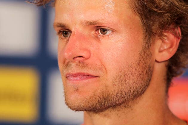 TENNIS - ATP, Tennis Herren Generali Open 2020 KITZBUEHEL,AUSTRIA,12.SEP.20 -TENNIS - ATP World Tour, Generali Open 2020. Image shows Yannick Hanfmann (GER) during an interview. GEPAxpictures xPatrickxSteiner