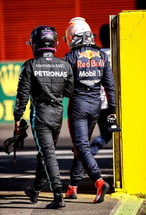 Motorsports FIA Formula One World Championship 2020, Grand Prix of Tuscany, 44 Lewis Hamilton GBR, Mercedes AMG Petronas Formula One Team , 33 Max Verstappen NLD, Aston Martin Red Bull Racing , Scarperia Italy