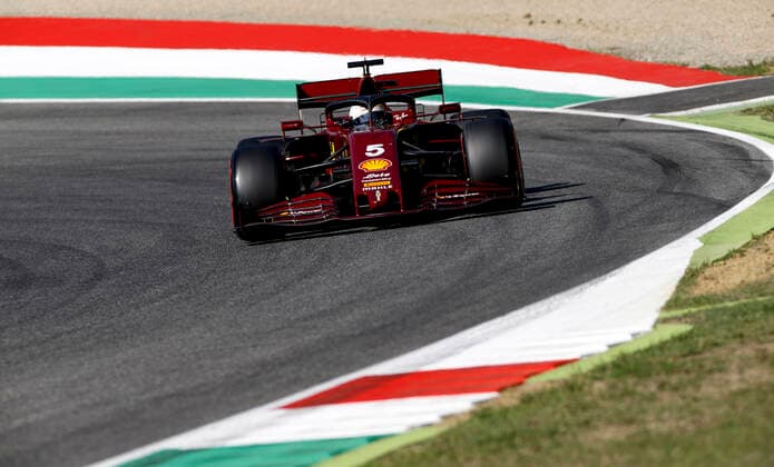 Motorsports FIA Formula One World Championship 2020, Grand Prix of Tuscany, 5 Sebastian Vettel GER, Scuderia Ferrari Mission Winnow , Scarperia Italy