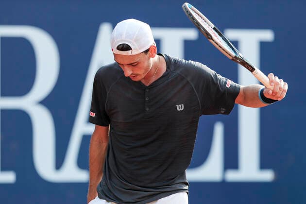 TENNIS - ATP, Tennis Herren Generali Open 2020 KITZBUEHEL,AUSTRIA,12.SEP.20 -TENNIS - ATP World Tour, Generali Open 2020. Image shows the disappointment of Marc Andrea Huesler (SUI). GEPAxpictures xPatrickxSteiner