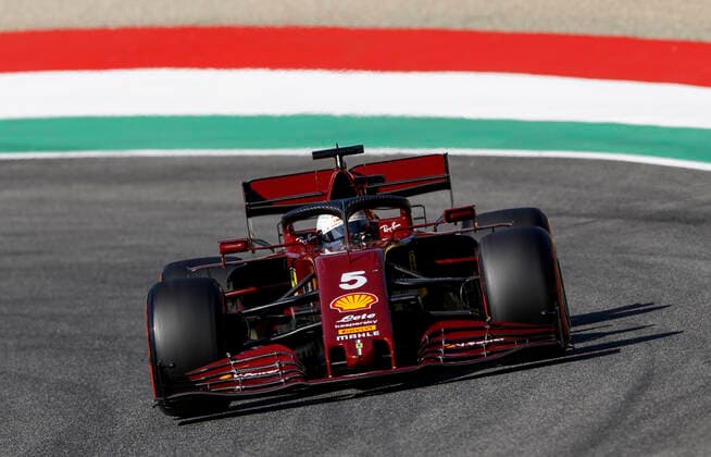 Motorsports FIA Formula One World Championship 2020, Grand Prix of Tuscany, 5 Sebastian Vettel GER, Scuderia Ferrari Mission Winnow , Scarperia Italy