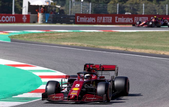 Motorsports FIA Formula One World Championship 2020, Grand Prix of Tuscany, 5 Sebastian Vettel GER, Scuderia Ferrari Mission Winnow , Scarperia Italy