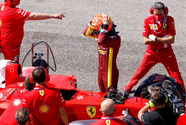 Motorsports FIA Formula One World Championship 2020, Grand Prix of Tuscany, Mick Schumacher GER prepares to drive the Ferrari F2004 of his father Michael Schumacher Scarperia Italy