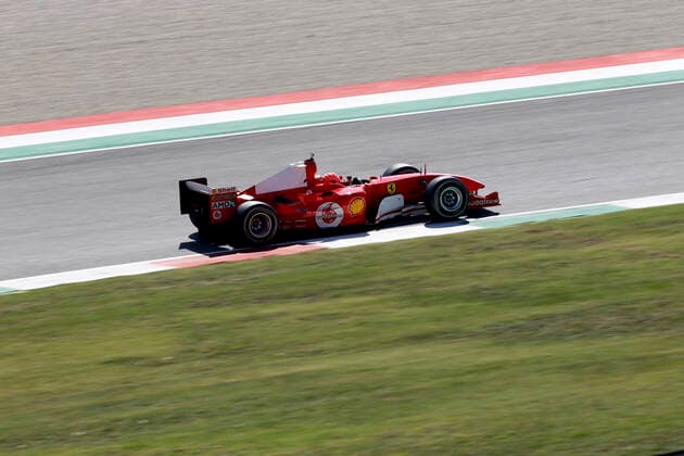 Motorsports FIA Formula One World Championship 2020, Grand Prix of Tuscany, Mick Schumacher GER drives the Ferrari F2004 of his father Michael Schumacher Scarperia Italy