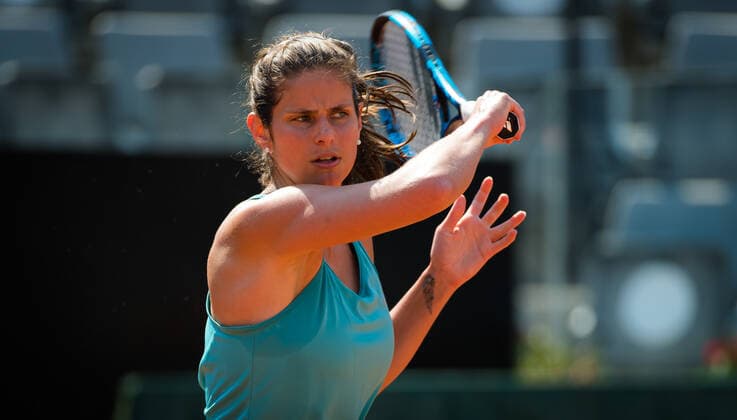 September 13, 2020, Rome, ITALY: Julia Goerges of Germany during practice at the 2020 Internazionali BNL d Italia WTA, Tennis Damen Premier 5 tennis tournament Rome ITALY - ZUMAa181 20200913_zaa_a181_093 Copyright: xRobxPrangex