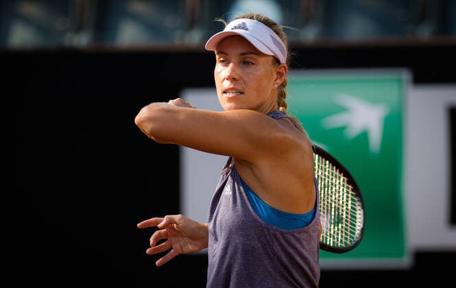 September 13, 2020, Rome, ITALY: Angelique Kerber of Germany during practice at the 2020 Internazionali BNL d Italia WTA, Tennis Damen Premier 5 tennis tournament Rome ITALY - ZUMAa181 20200913_zaa_a181_107 Copyright: xRobxPrangex