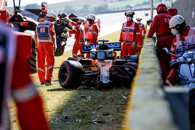 Motorsports FIA Formula One World Championship 2020, Grand Prix of Tuscany, Car of 55 Carlos Sainz ESP, McLaren F1 Team , Scarperia Italy