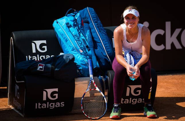 September 13, 2020, Rome, ITALY: Sofia Kenin of the United States during practice at the 2020 Internazionali BNL d Italia WTA, Tennis Damen Premier 5 tennis tournament Rome ITALY - ZUMAa181 20200913_zaa_a181_334 Copyright: xRobxPrangex