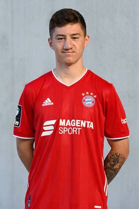 Angelo Stiller FC Bayern Munich II 3 League, portrait date 2020 2021 xslx