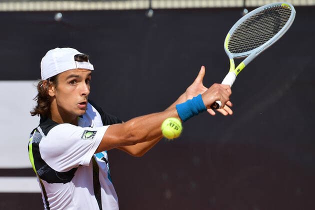 Photo Alfredo Falcone - LaPresse 14 09 2020 Roma (Italy) Tennis Giulio Zeppieri (ita) vs Lorenzo Musetti (ita) Internazionali BNL d Italia 2020 In the pic:Lorenzo Musetti  Copyright: xAlfredoxFalcone LaPressex