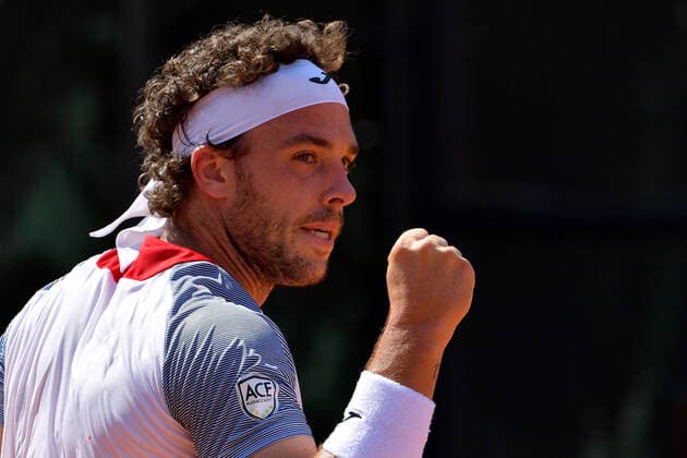 Photo Alfredo Falcone - LaPresse 14 09 2020 Roma (Italy) Tennis Jozef Kovalik (svk vs Marco Cecchinato (ita) Internazionali BNL d Italia 2020 In the pic:Marco Cecchinato  Copyright: xAlfredoxFalcone LaPressex