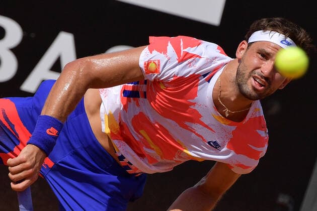 Photo Alfredo Falcone - LaPresse 14 09 2020 Roma (Italy) Tennis Grigor Dimitrov (bul) vs Gianluca Mager (ita) Internazionali BNL d Italia 2020 In the pic:Grigor Dimitrov  Copyright: xAlfredoxFalcone LaPressex
