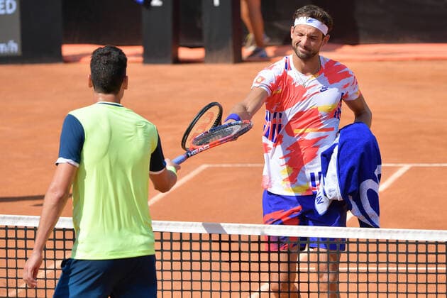 Photo Alfredo Falcone - LaPresse 14 09 2020 Roma (Italy) Tennis Grigor Dimitrov (bul) vs Gianluca Mager (ita) Internazionali BNL d Italia 2020 In the pic:Grigor Dimitrov  Copyright: xAlfredoxFalcone LaPressex