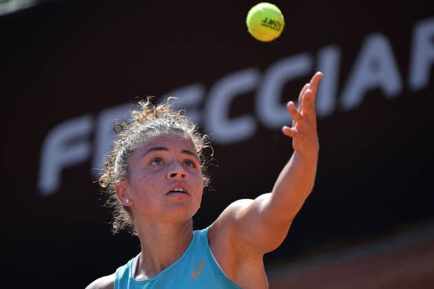 Photo Alfredo Falcone - LaPresse 14 09 2020 Roma (Italy) Tennis Anastasija Sevastova (lat) vs Jasmine Paolini (ita) Internazionali BNL d Italia 2020 In the pic:Jasmine Paolini  Copyright: xAlfredoxFalcone LaPressex