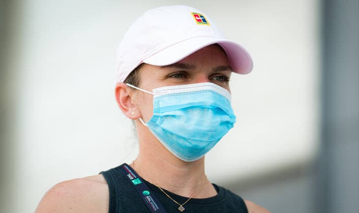 September 14, 2020, Rome, ITALY: Simona Halep of Romania during media day a the 2020 Internazionali BNL d Italia WTA, Tennis Damen Premier 5 tennis tournament Rome ITALY - ZUMAa181 20200914_zaa_a181_014 Copyright: xRobxPrangex