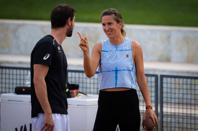 September 14, 2020, Rome, ITALY: Victoria Azarenka of Belarus during practice at the 2020 Internazionali BNL d Italia WTA, Tennis Damen Premier 5 tennis tournament Rome ITALY - ZUMAa181 20200914_zaa_a181_057 Copyright: xRobxPrangex