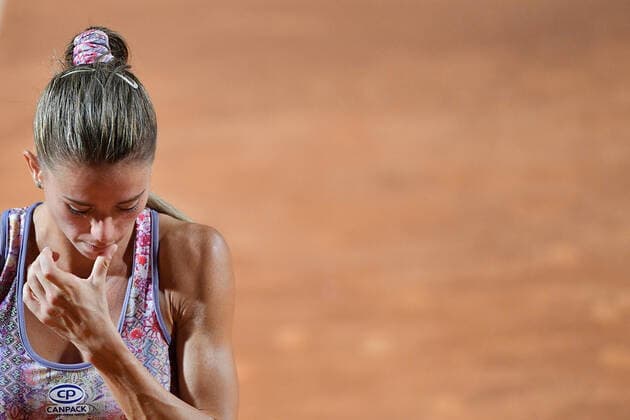 Photo Alfredo Falcone - LaPresse 14 09 2020 Roma (Italy) Tennis Camila Giorgi (ita) vs Dayana Yastremska (ukr) Internazionali BNL d Italia 2020 In the pic:Camila Giorgi  Copyright: xAlfredoxFalcone LaPressex