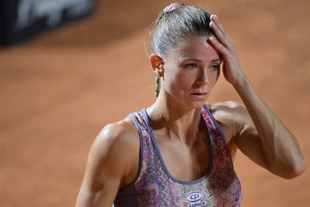 Photo Alfredo Falcone - LaPresse 14 09 2020 Roma (Italy) Tennis Camila Giorgi (ita) vs Dayana Yastremska (ukr) Internazionali BNL d Italia 2020 In the pic:Camila Giorgi  Copyright: xAlfredoxFalcone LaPressex
