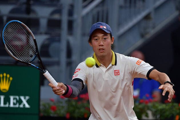 Photo Alfredo Falcone - LaPresse 14 09 2020 Roma (Italy) Tennis Kei Nishikori (jpn) vs Albert Ramos-Vinolas (esp) Internazionali BNL d Italia 2020 In the pic:Kei Nishikori  Copyright: xAlfredoxFalcone LaPressex
