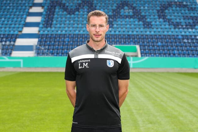 Athletics Coach Lars Mertelmeyer 1 FC Magdeburg 3 League Season 2020 2021 3 League Portrait Appointment 2020 2021 official photo session 1 FC Magdeburg in the MDCC Arena in Magdeburg Portrait,Germany, Football, Man, Men,GER,10 09 2020 Pressebuero Schroedter