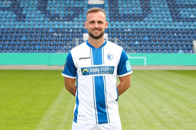 Luka Sliskovic 1 FC Magdeburg,7 3 Liga Season 2020 2021 3 Liga Portrait date 2020 2021 official photo session 1 FC Magdeburg in the MDCC Arena in Magdeburg Portrait, Portrait,Germany, Football, Man, Men,GER,10 09 2020 Pressebuero Schroedter